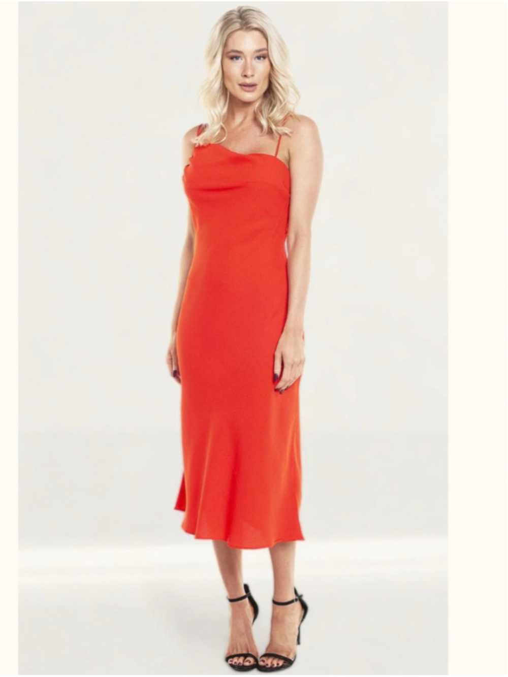 Women's Finders Keepers Red Midi Dress Size 4 Small - Picture 3 of 13